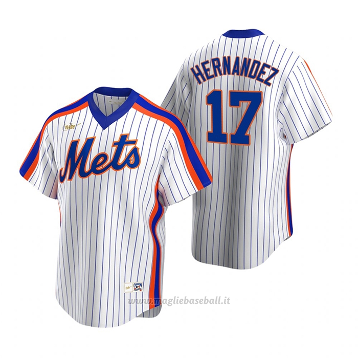 Maglia Baseball Uomo New York Mets Keith Hernandez Cooperstown Collection Primera Bianco